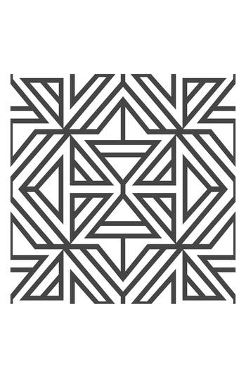 Wallpops Black Linear Peel & Stick Wallpaper In Black