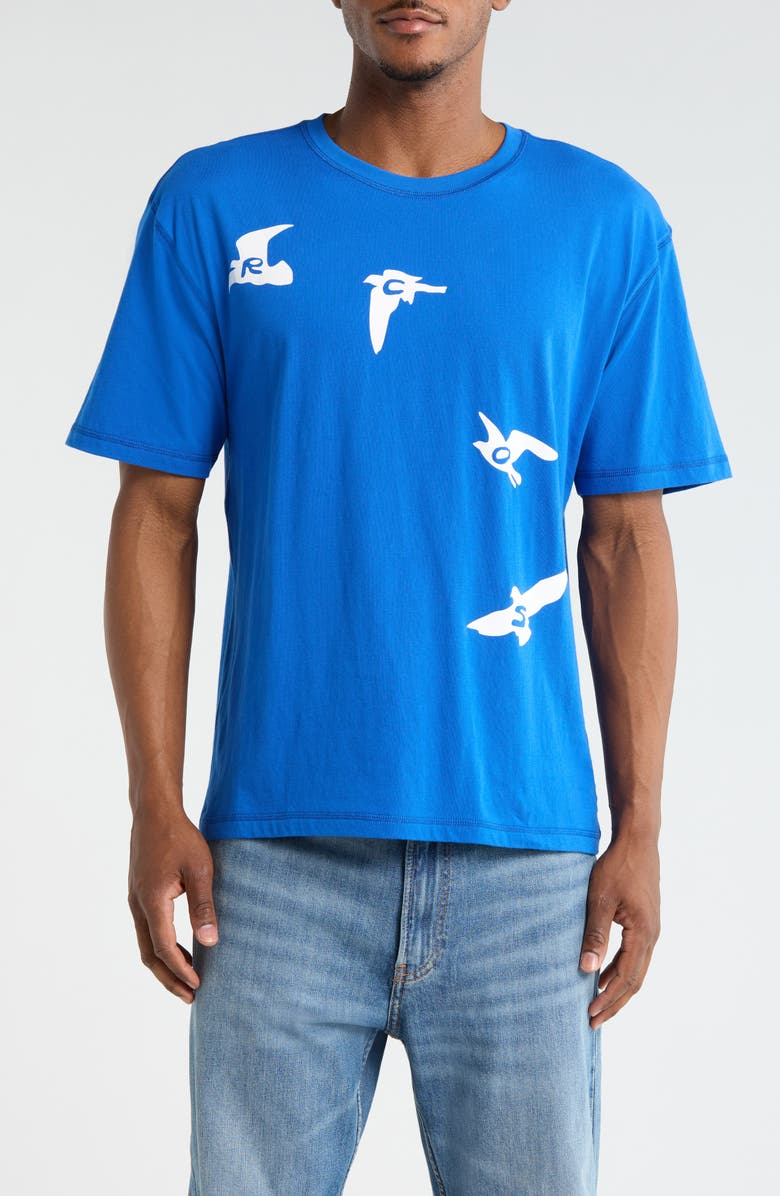 RC Outdoor Supply Birds Graphic Cotton T-Shirt, Main, color, Cobalt
