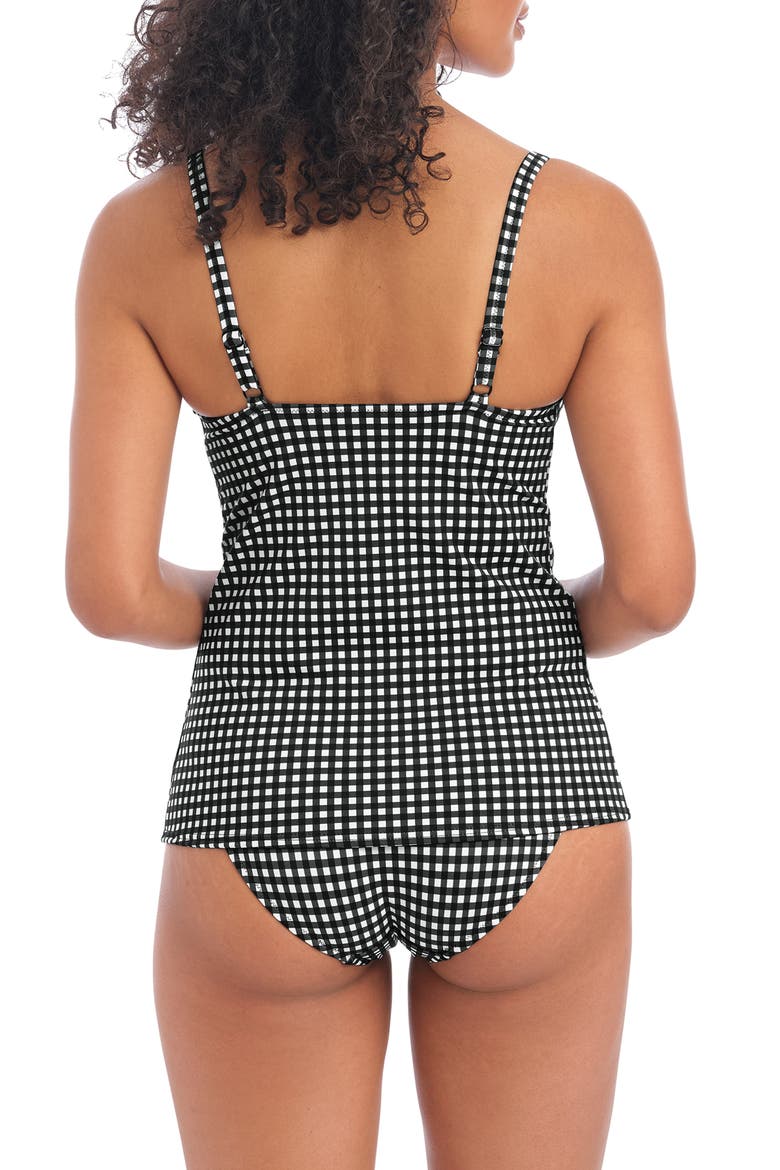 Check In Underwire Tankini Top, Alternate, color, MONOCHROME