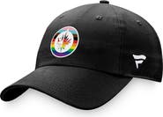FANATICS Men's Fanatics Branded Black Winnipeg Jets Team Logo Pride Adjustable Hat
