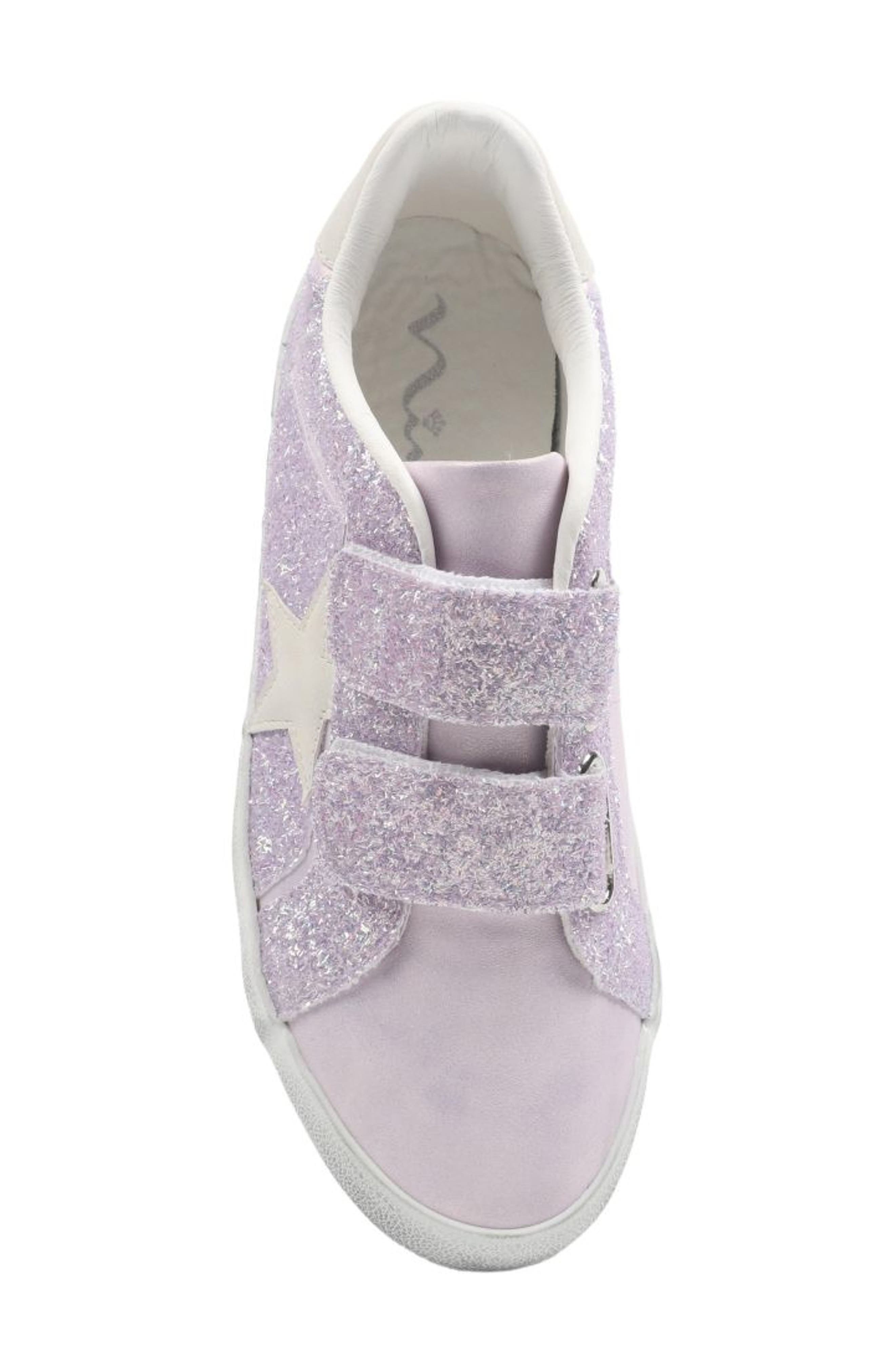 Nina Kids' Koryana Sneaker, Alternate, color, Light Purple Glitter