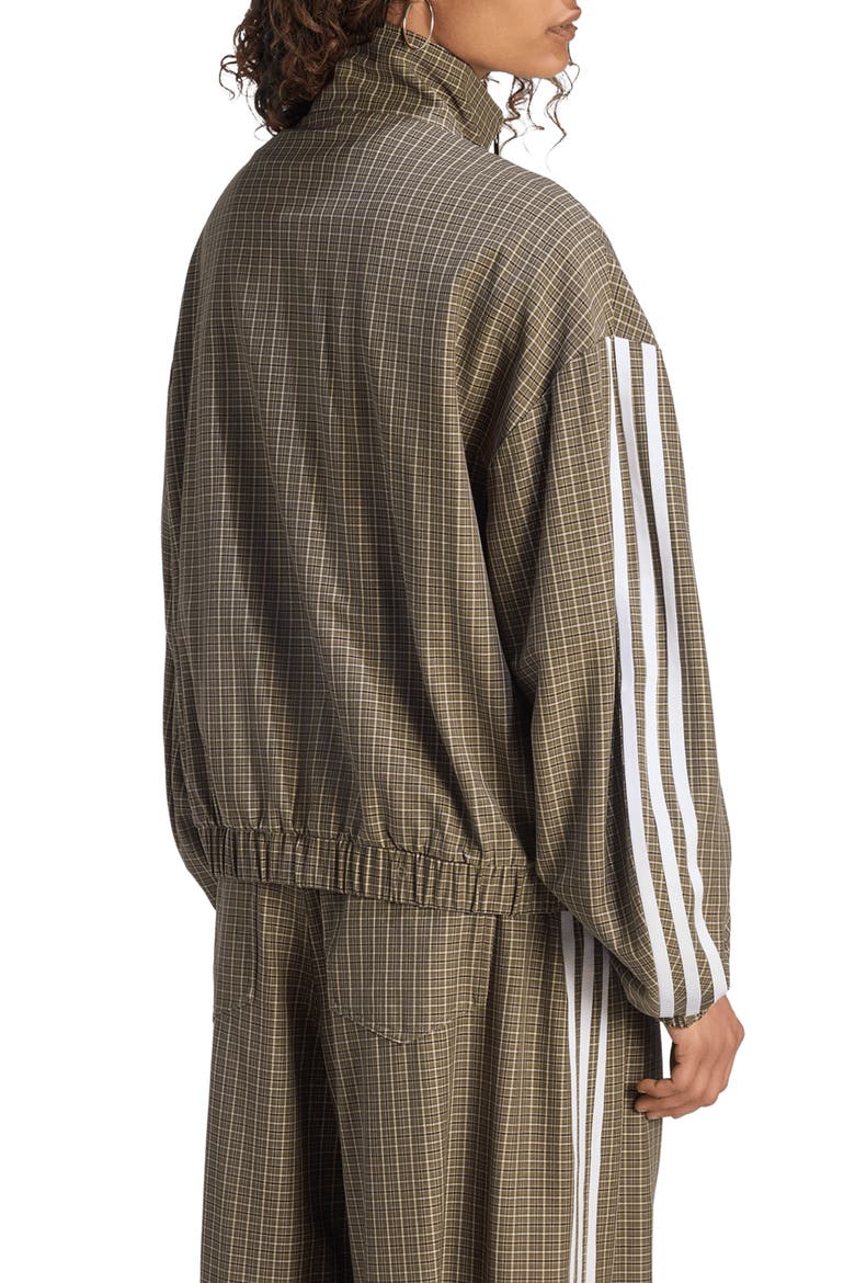 Checks Track Jacket, Alternate, color, OLIVESTRATA