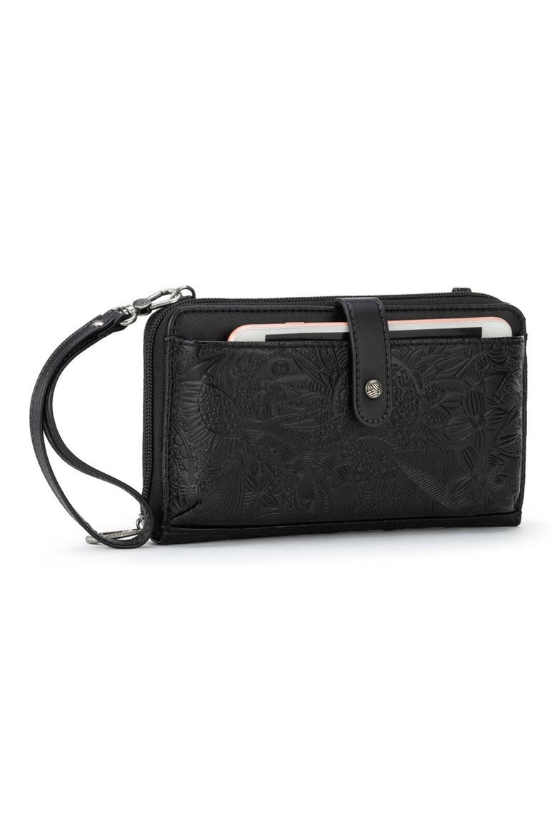 Arcadia Phone Crossbody Bag, Alternate, color, BLACK