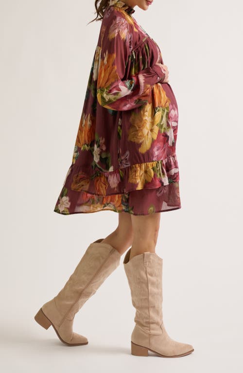 Zzdnu Cache Couer Elisabeth Maternity & Nursing Dress In Multi