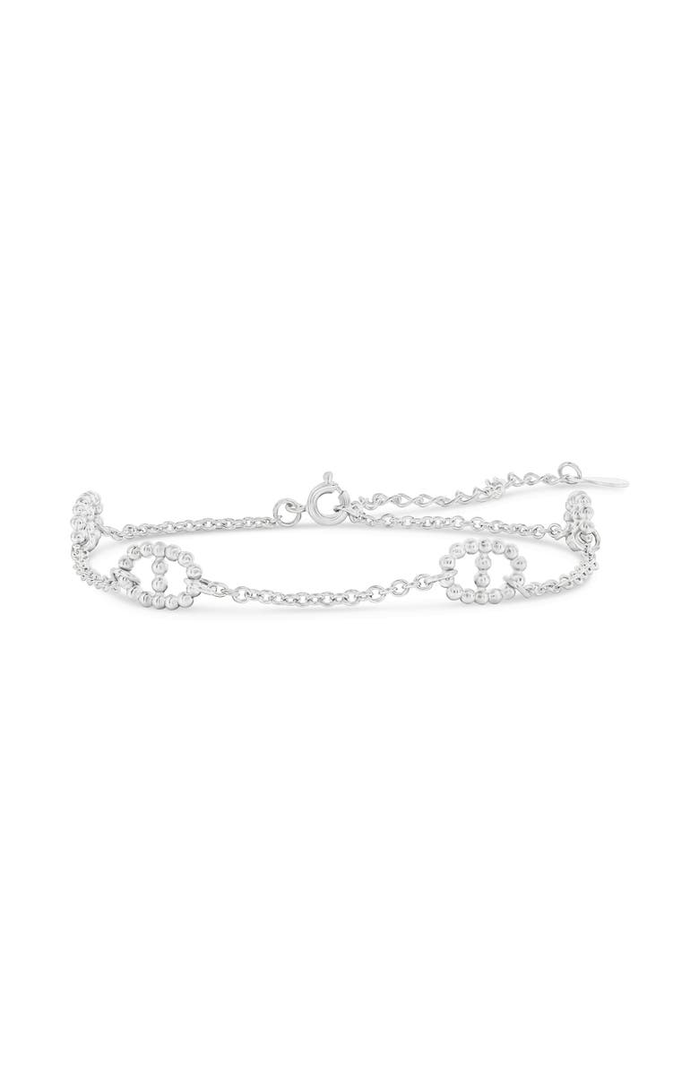 Donatello Gian Fancy Anchor Bracelet, Main, color, Silver