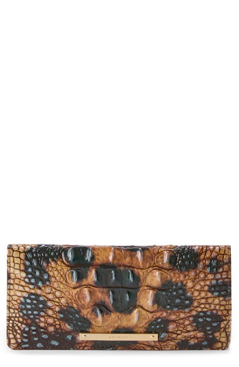 Ady Croc Embossed Leather Wallet