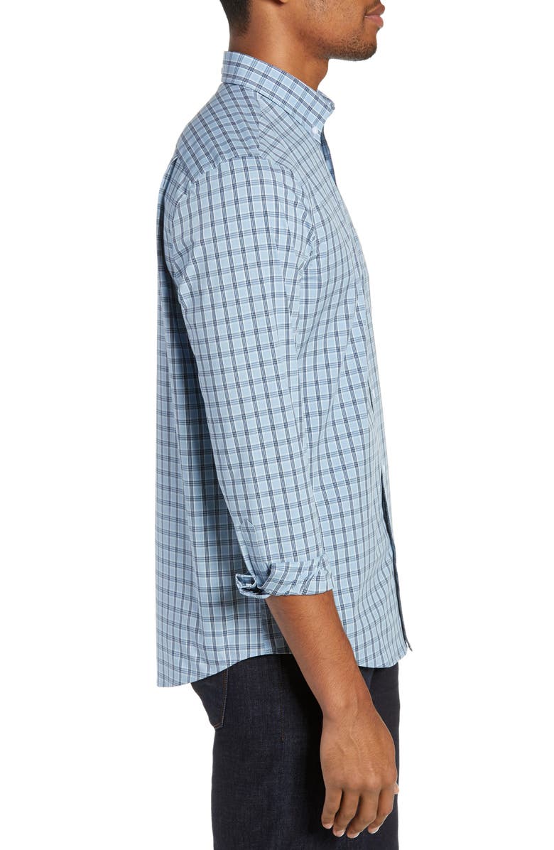 NORDSTROM MEN'S SHOP Tech-Smart Slim Fit Plaid Sport Shirt, Alternate, color,
