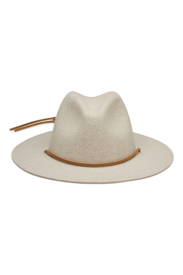Wool Fedora Hat, Alternate, color, SMOKE MARLE
