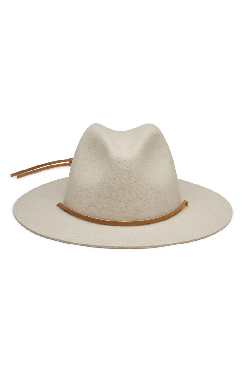 Wyeth Wool Fedora Hat, Alternate, color, Smoke Marle