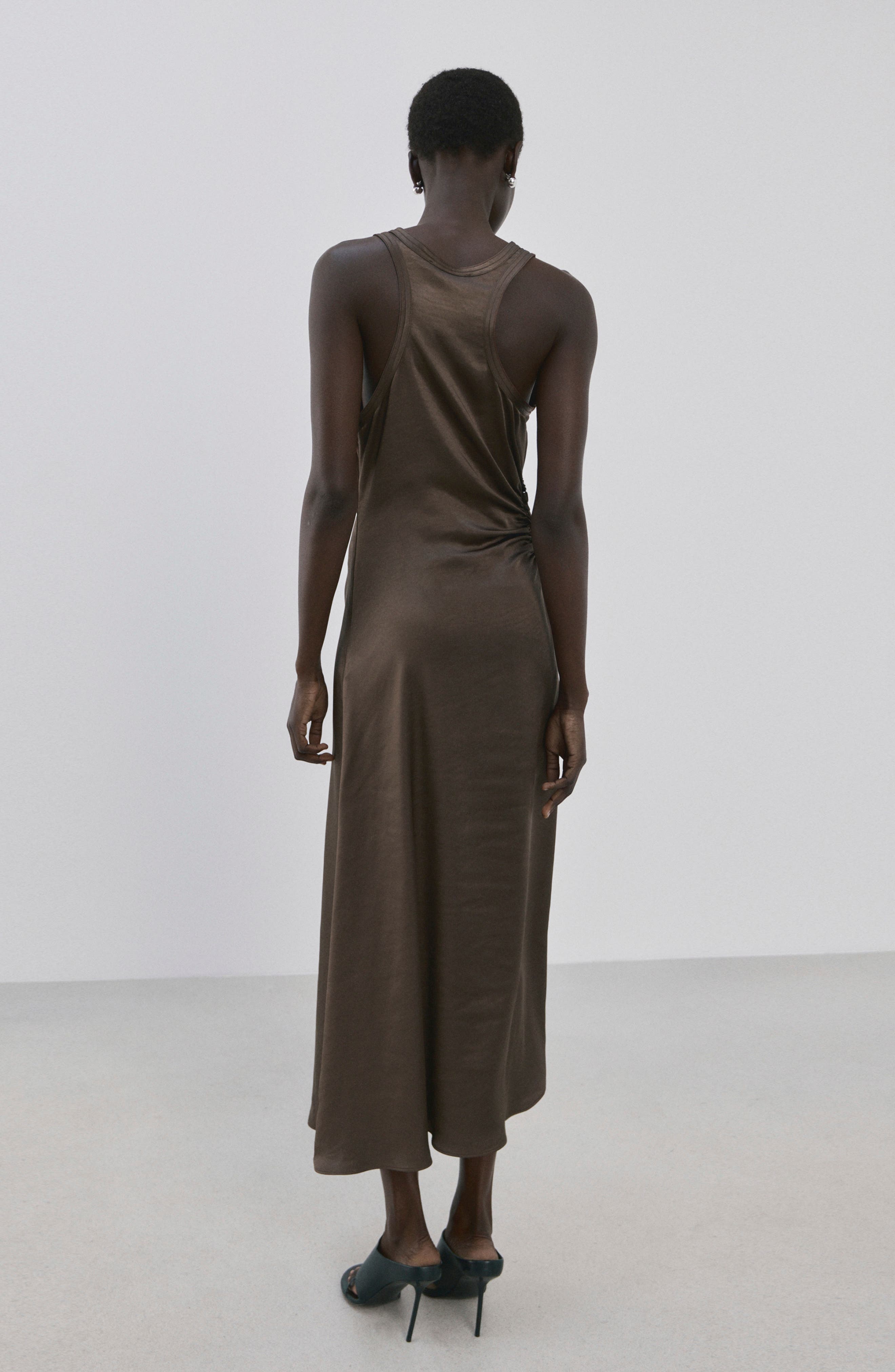 Gathered Cutout Sleeveless Maxi Dress - image 2