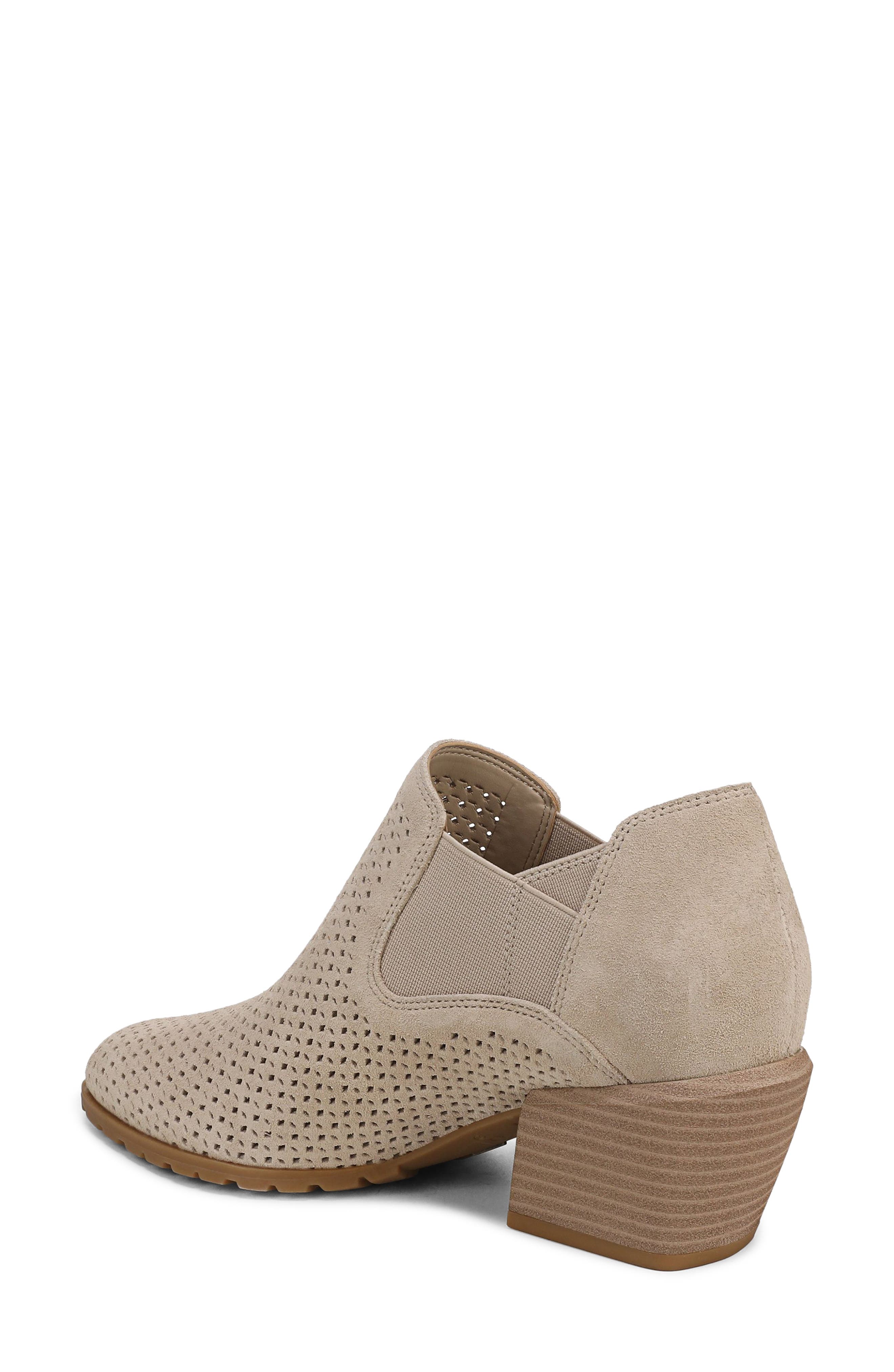Vionic Bethany Perforated Bootie, Alternate, color, Lucid Beige Suede