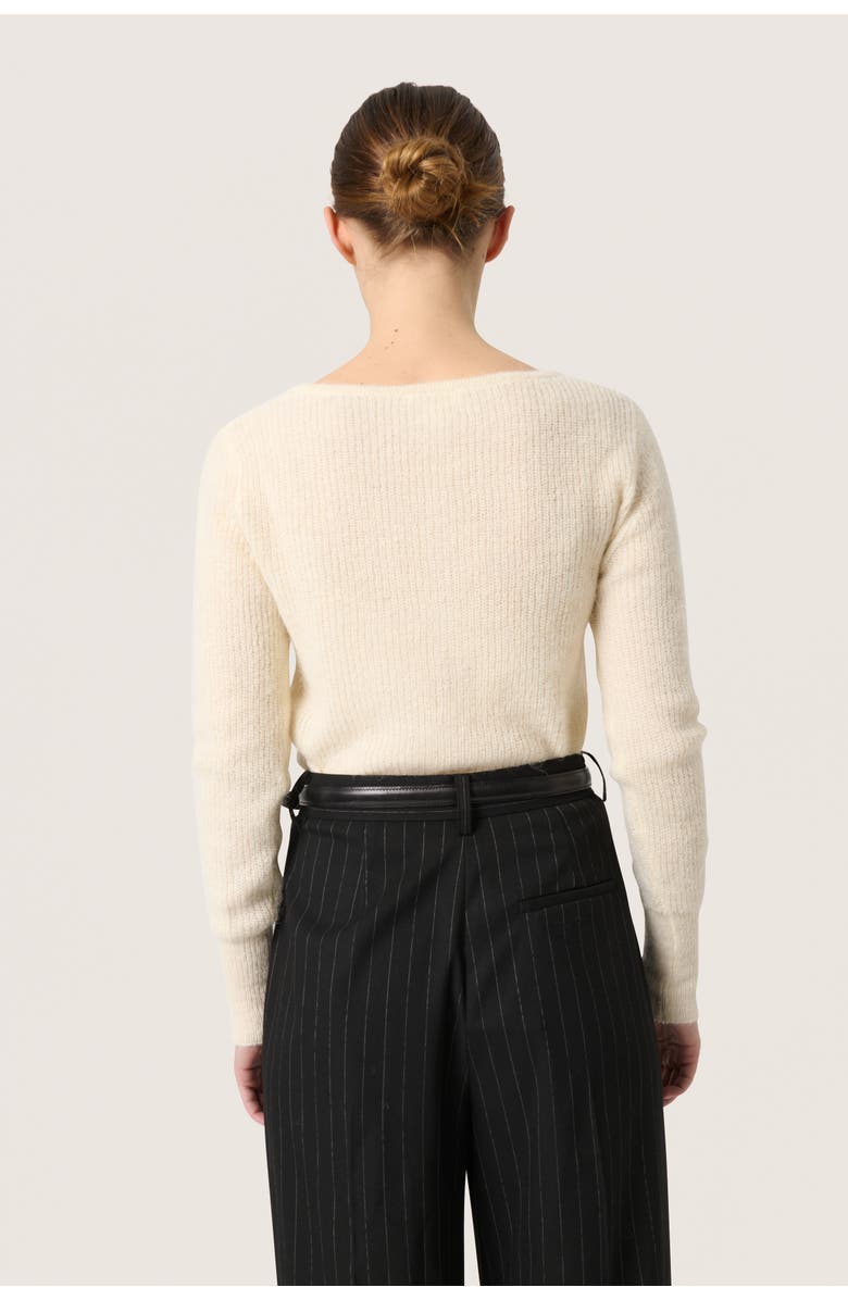 Soaked in Luxury Sltuesday Slim Fit Button Cardigan, Alternate, color, Whisper White