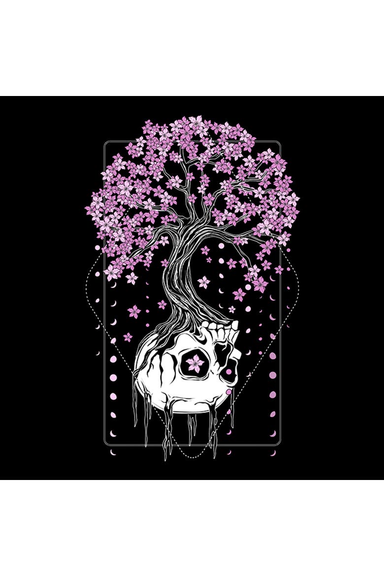 Men's Lost Gods Skull Tree Growth  Graphic T-Shirt, Alternate, color, Black