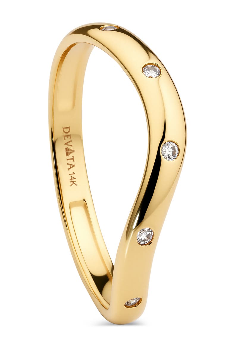 Wave Ring in 14K Gold, Alternate, color, Yellow Gold