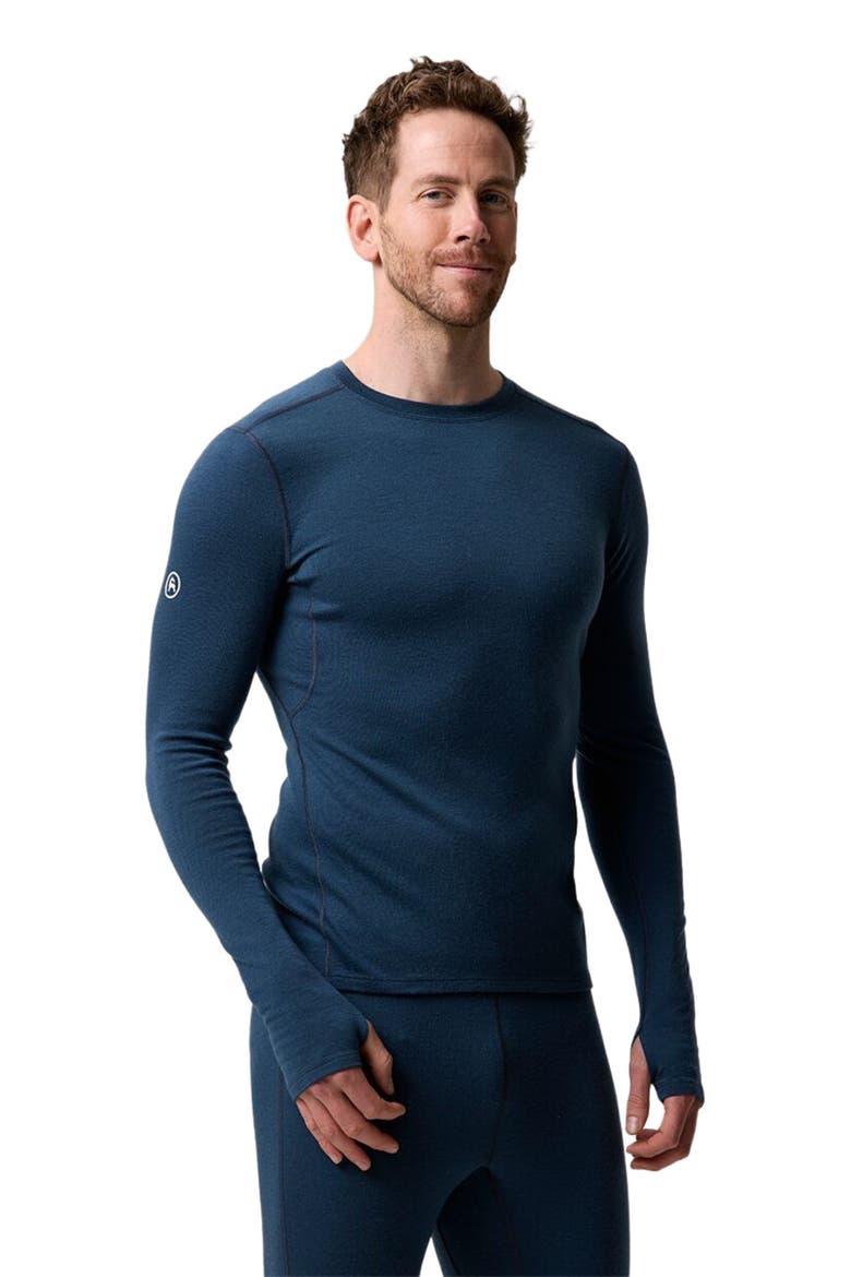 Cedars Rws Merino Mid-Wt Baselayer Crew Top - Men's, Main, color, Royal Blue