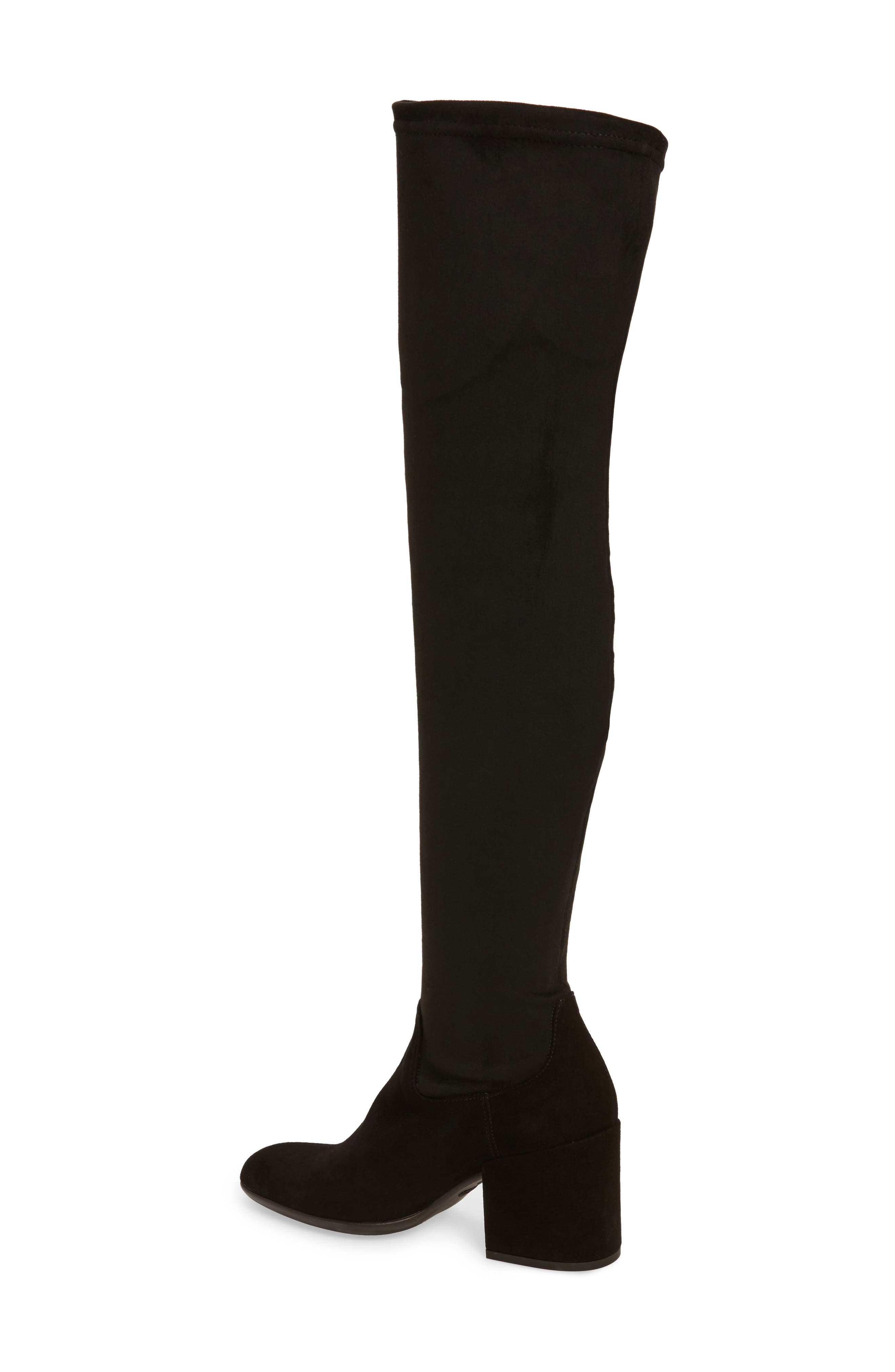 Verve Over the Knee Boot, Alternate, color, BLACK SUEDE