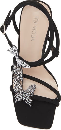 Agatha Butterfly Block Heel Sandal