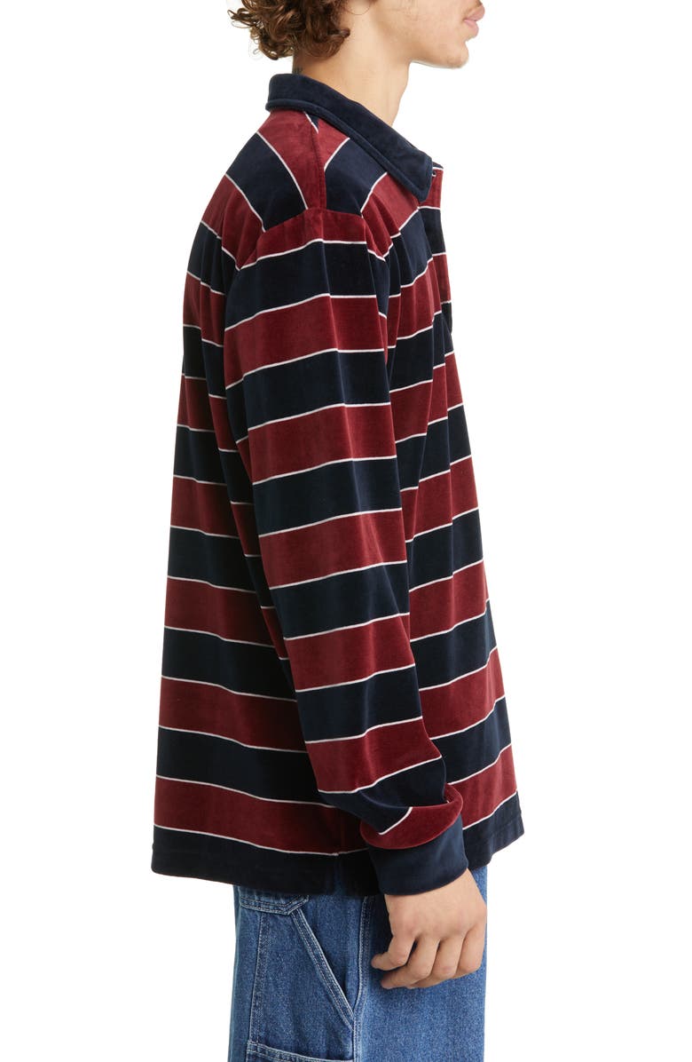 Carhartt Work In Progress Bills Stripe Cotton Blend Rugby Shirt, Alternate, color, 