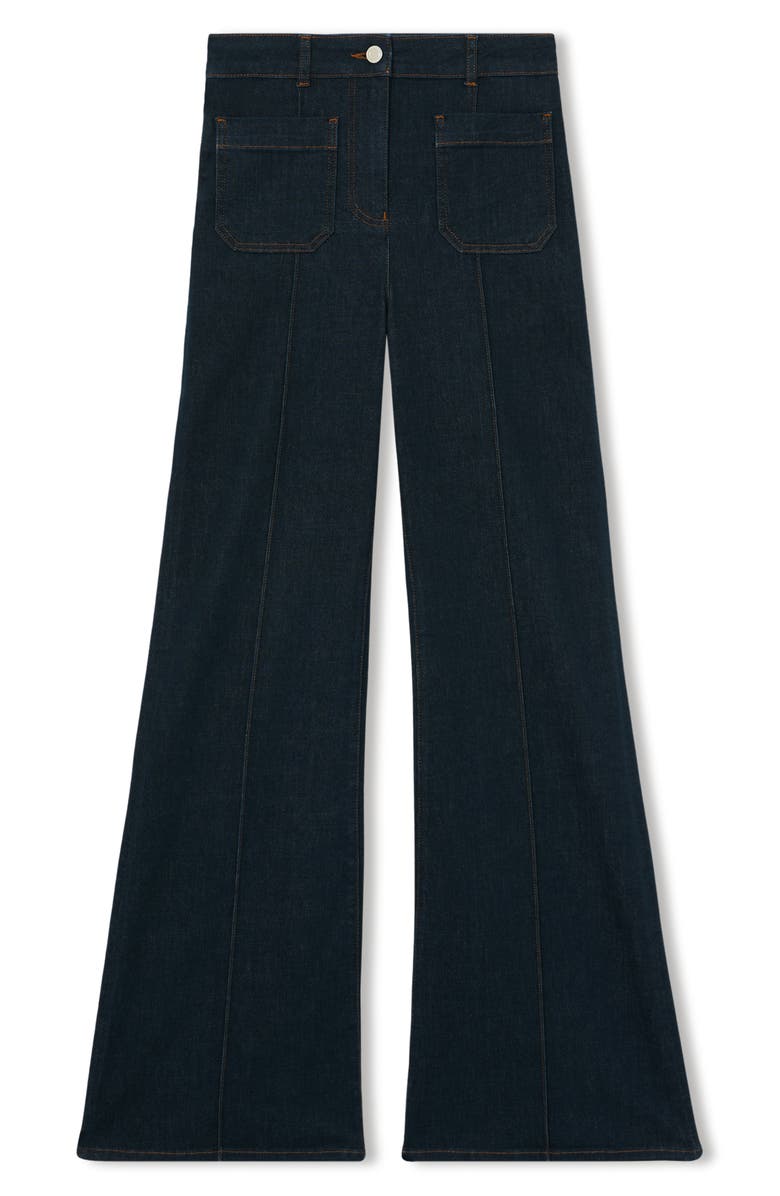 Reiss Sakura Flare Jeans, Alternate, color, Dark Blue