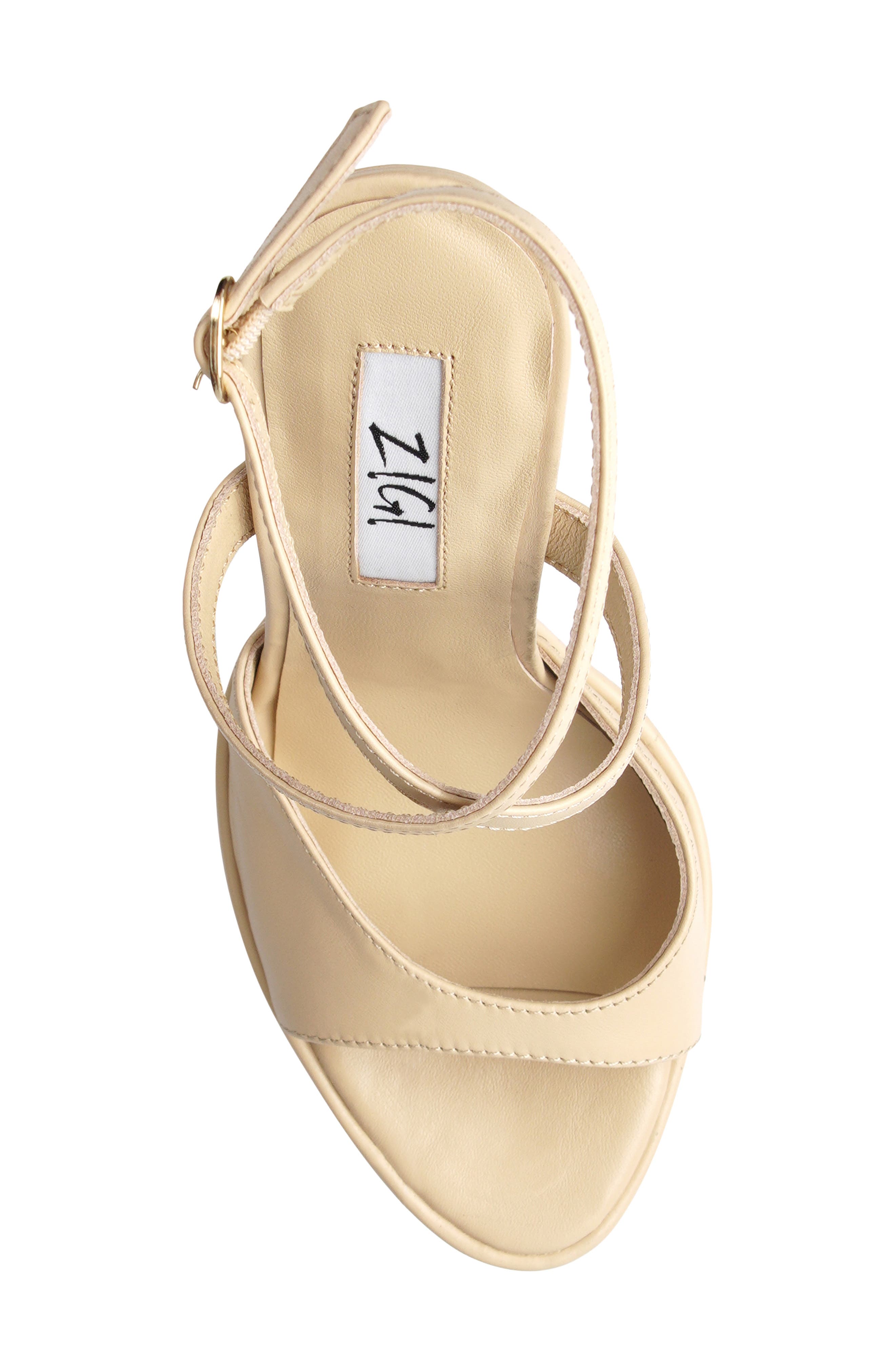 Ankle Strap Platform Sandal, Alternate, color, NATURAL LEATHER