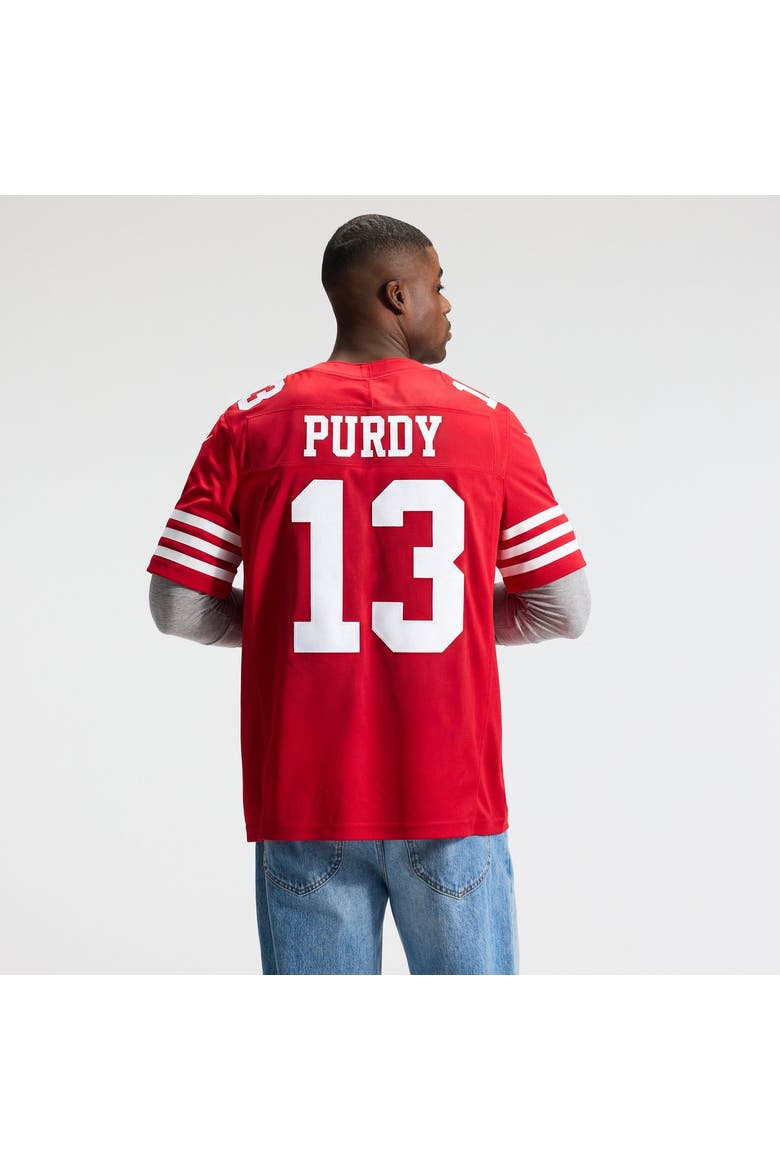 Men's Nike Brock Purdy Scarlet San Francisco 49ers Team Vapor F.U.S.E. Stitched Limited Jersey, Alternate, color, Scarlet
