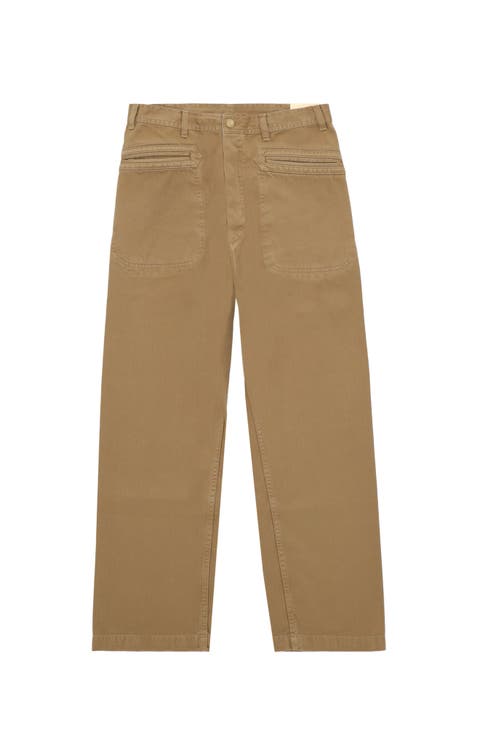 Herringbone Cotton Trousers