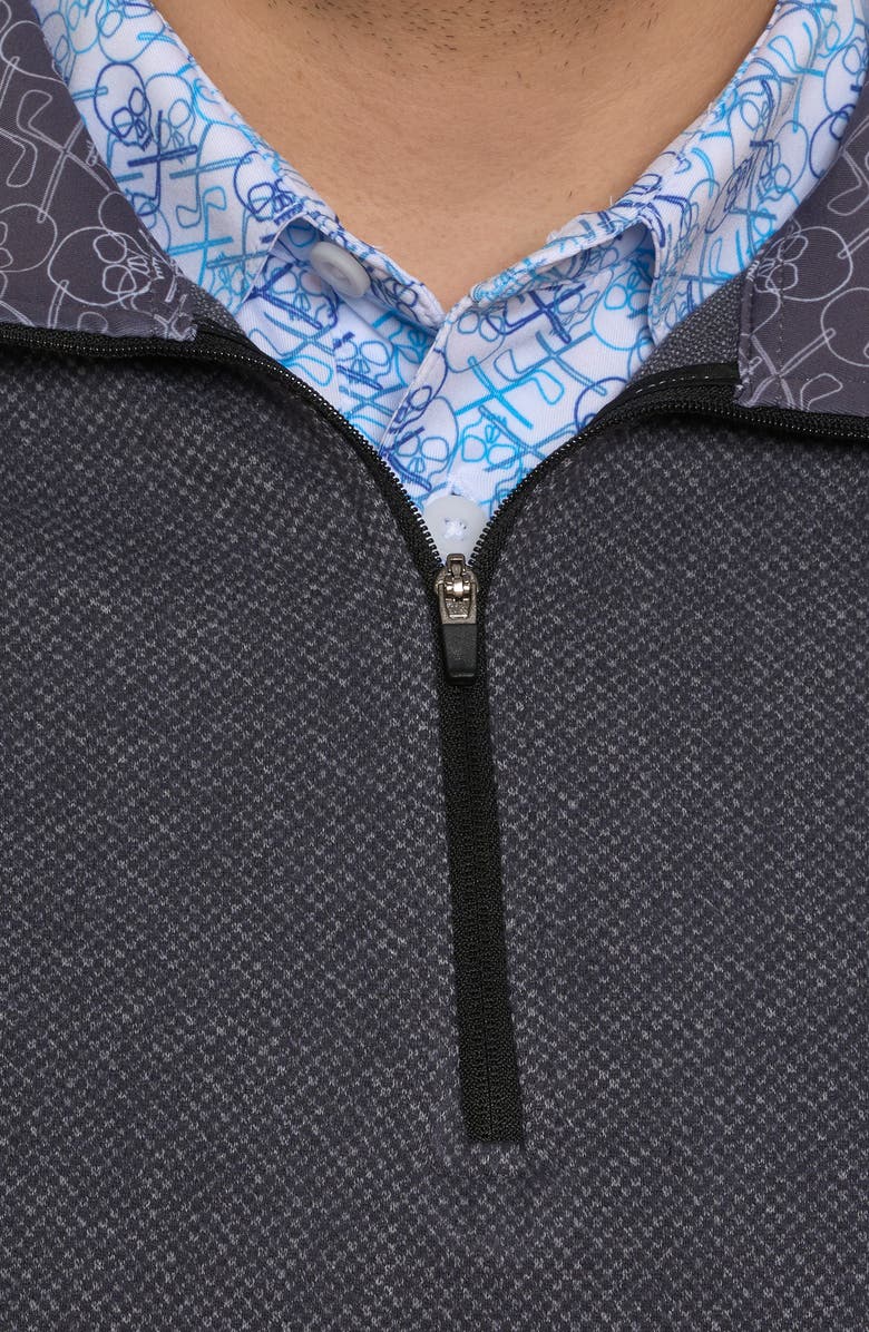 Robert Graham Treviso Knit Quarter Zip Vest, Alternate, color,
