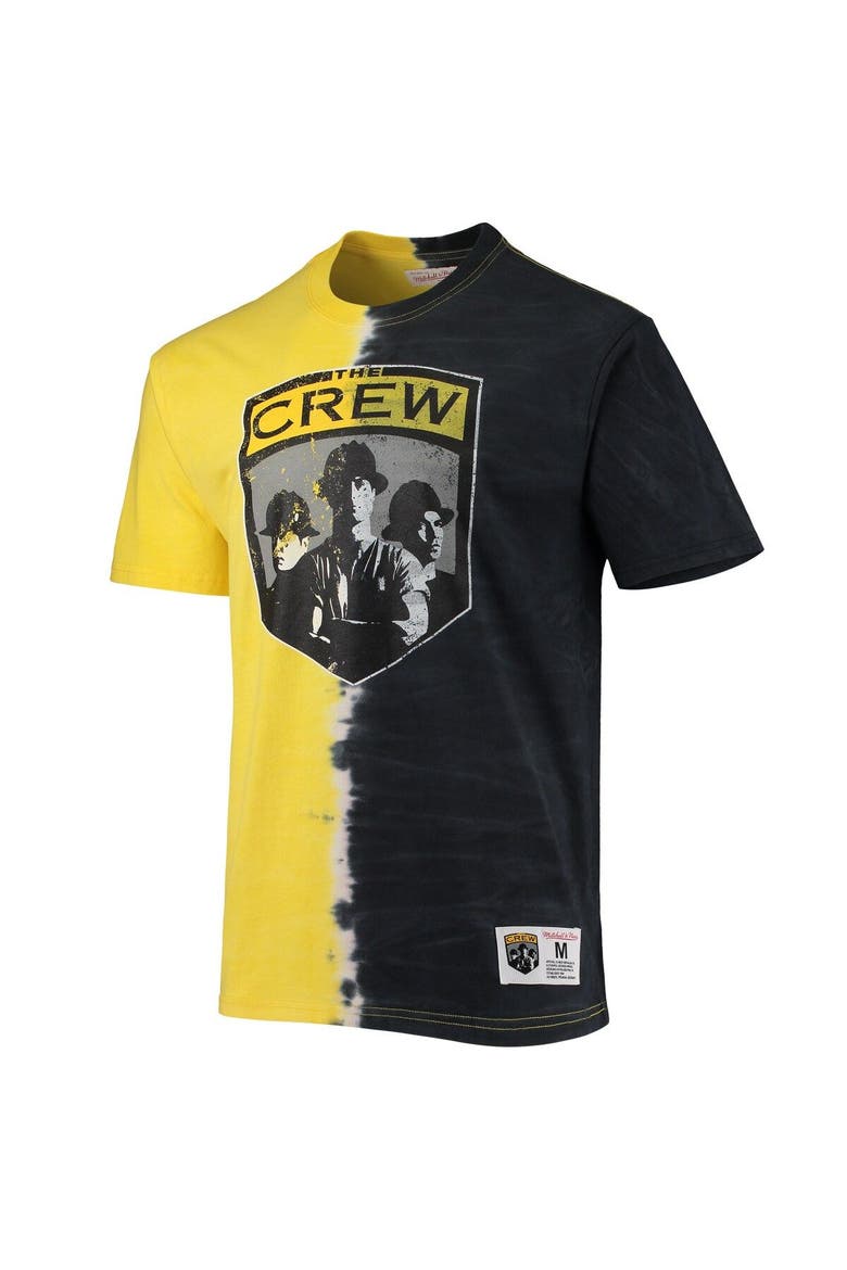 Men's Mitchell & Ness Gold Columbus Crew Vertical Tie-Dye Top, Alternate, color, Gold