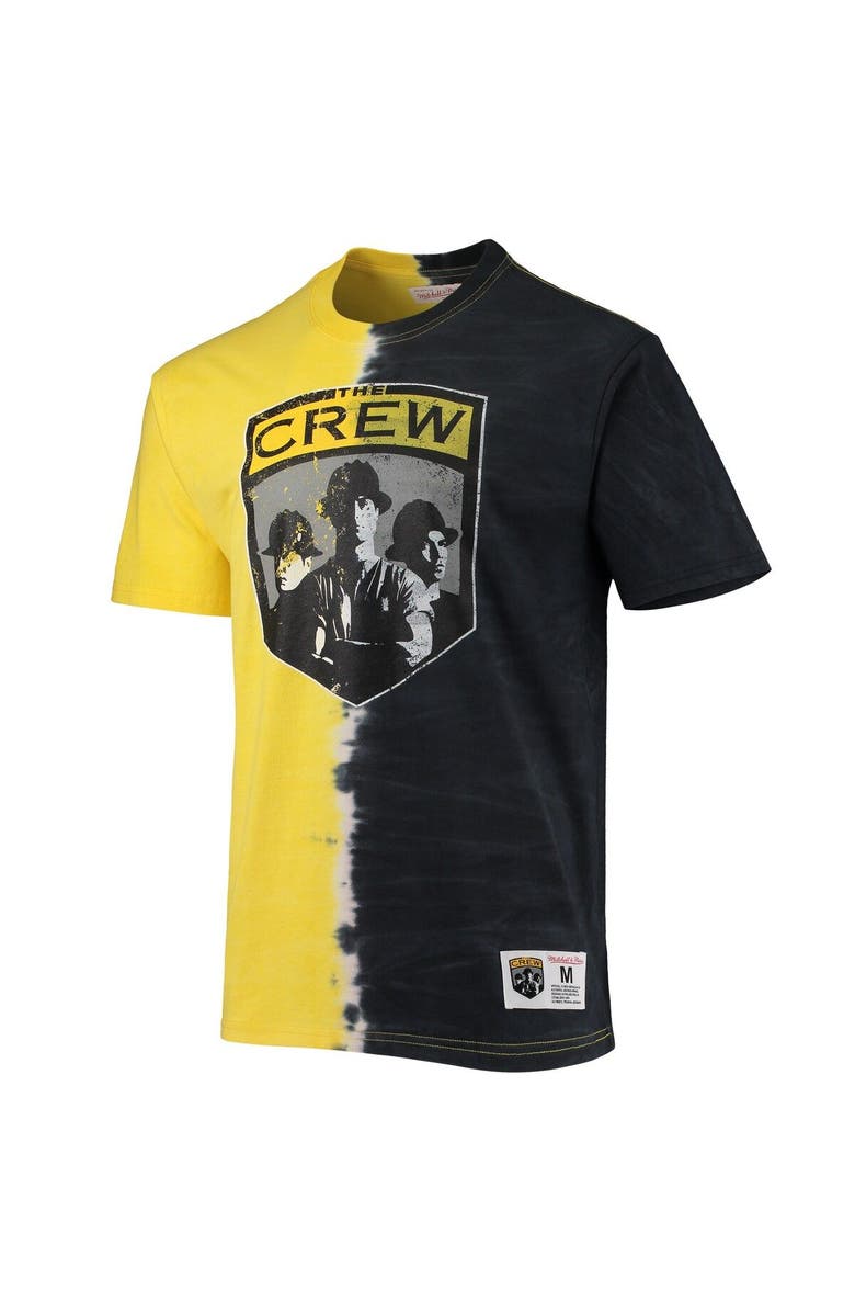 Mitchell & Ness Men's Mitchell & Ness Gold Columbus Crew Vertical Tie-Dye Top, Alternate, color,