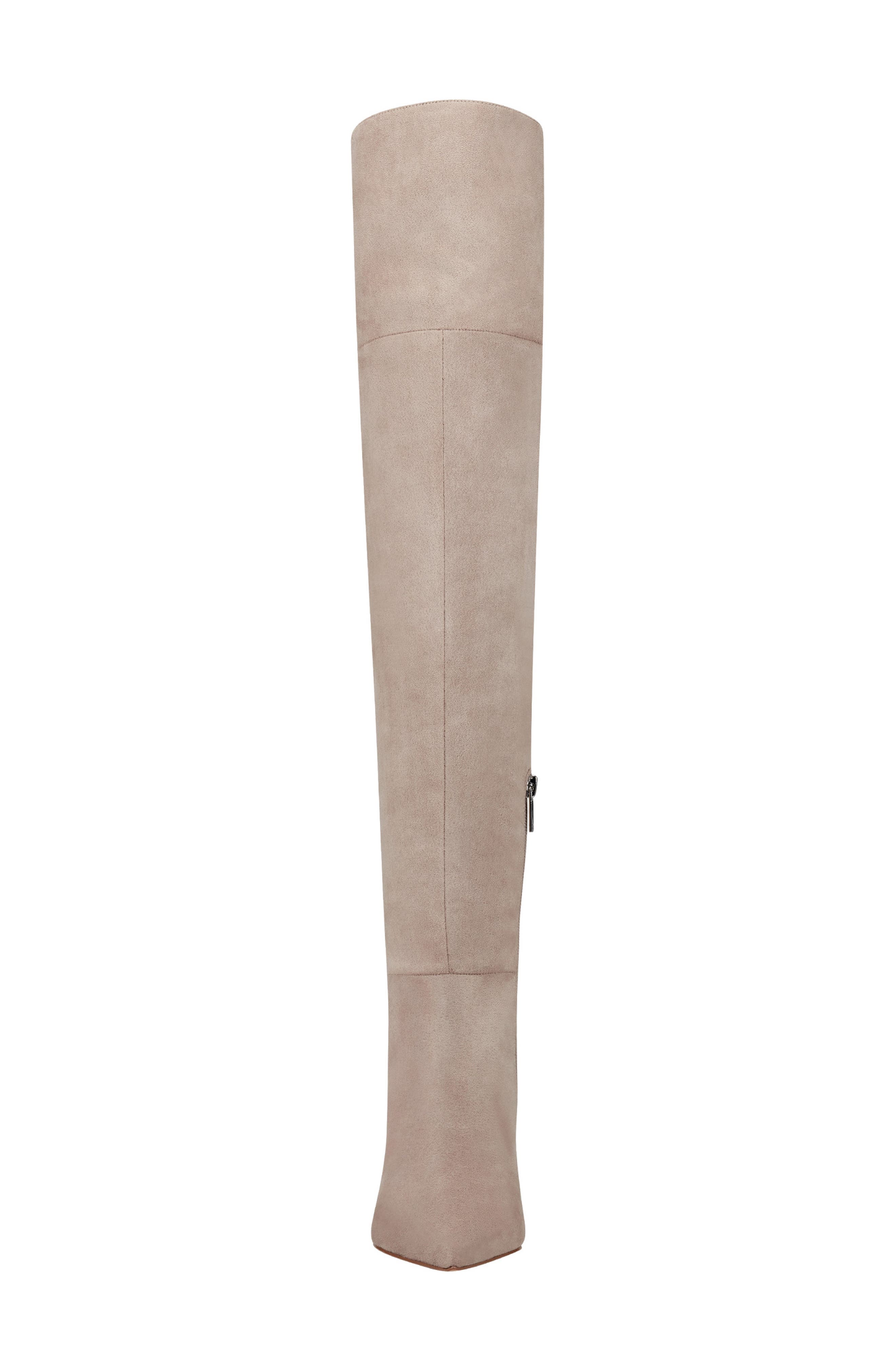 Qulie Pointed Toe Over the Knee Boot, Alternate, color, TAUPE