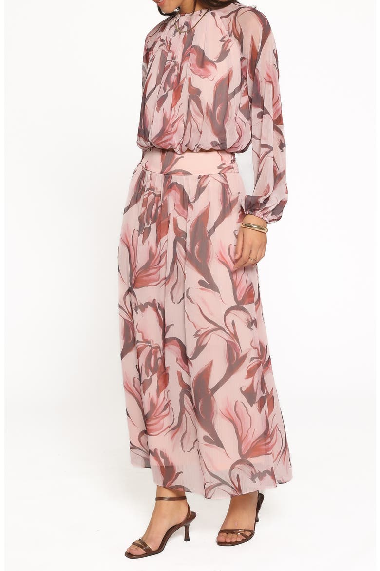 Lorei Chiffon Skirt Set, Alternate, color, PINK PETAL