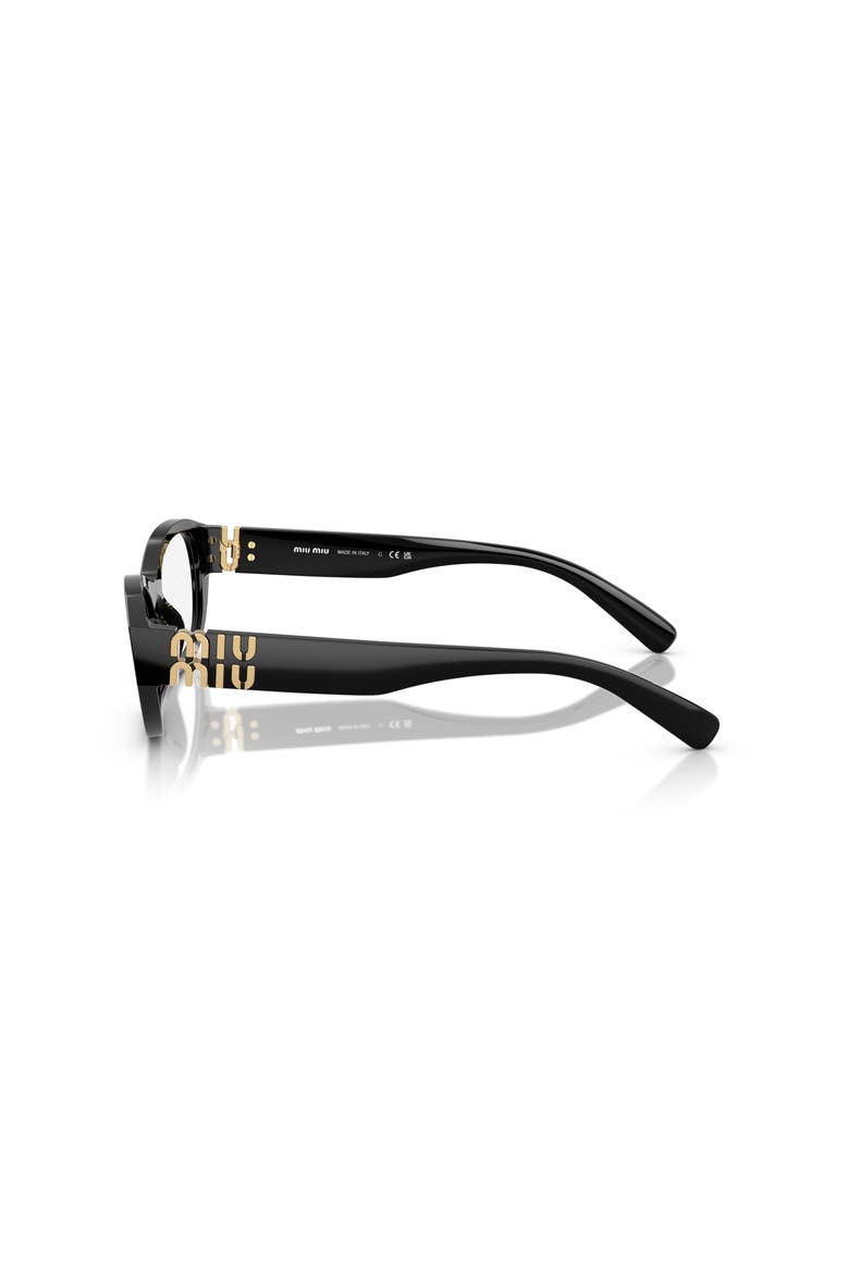 53mm Irregular optical glasses, Alternate, color, Black