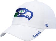 '47 Women's '47 White Seattle Seahawks Miata Clean Up Legacy Adjustable Hat