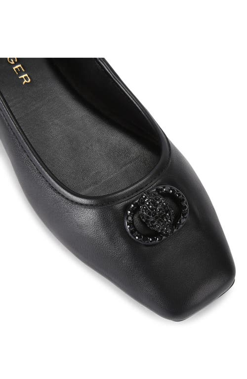 Kurt Geiger London Chelsea Square Toe Ballet Flat In Black