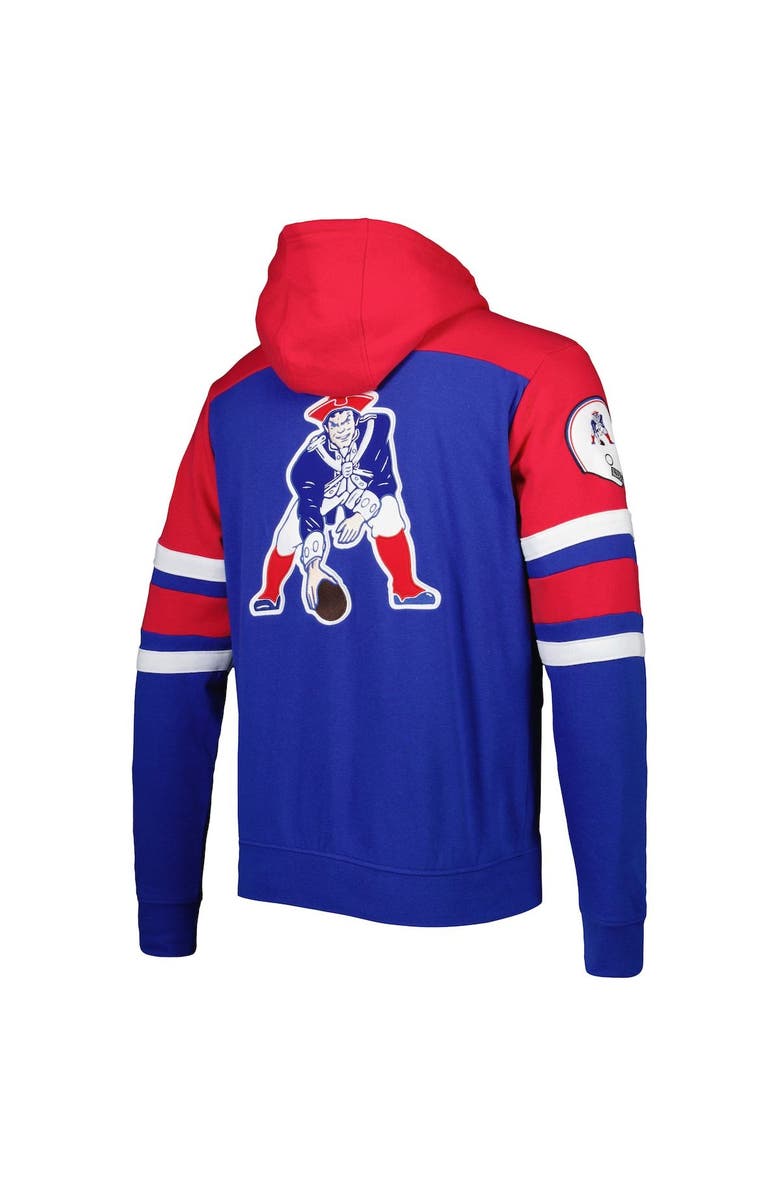 STARTER Men's Starter Royal New England Patriots Extreme Vintage Logos Full-Zip Jacket, Alternate, color,