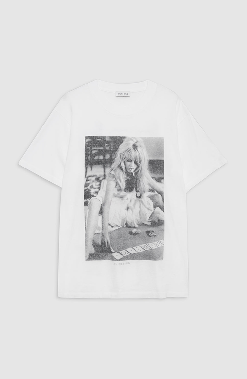Anine Bing Lili Brigitte Bardot Tee In White