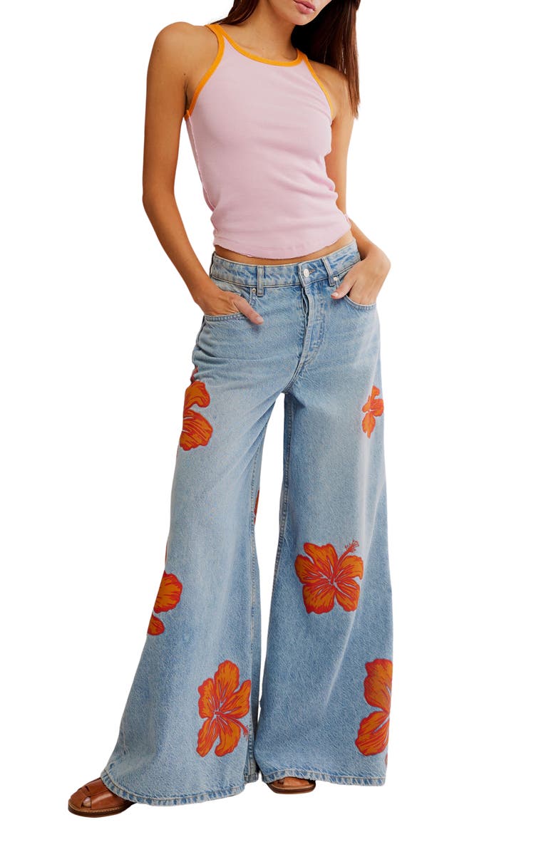 Free People Only One Ringer Stretch Cotton Tank, Alternate, color, Sweet Lilac Carrot C