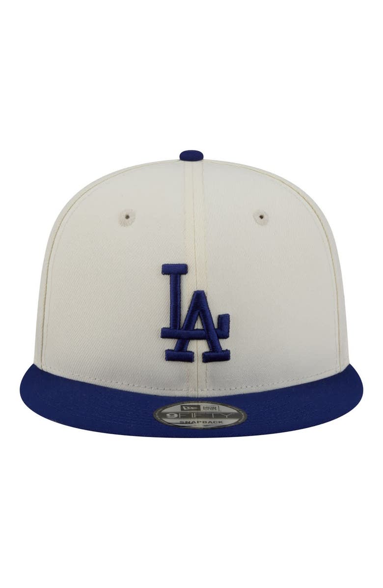 New Era Men's New Era Cream/Royal Los Angeles Dodgers Localized 9FIFTY Snapback Hat, Alternate, color, Cream