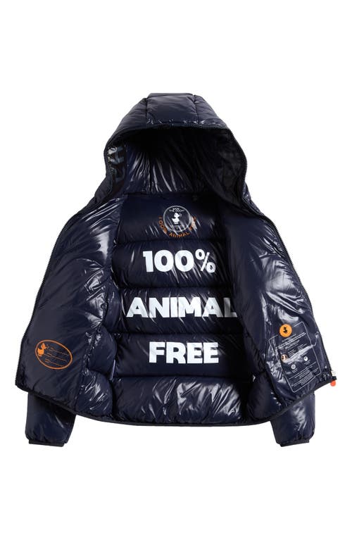 Save The Duck Kids' Shiny Puffer Jacket In Blue
