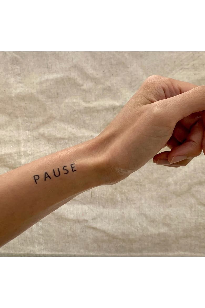 Pause Be Present Sweatshirt + Manifestation Kit, Alternate, color, Faded Grey