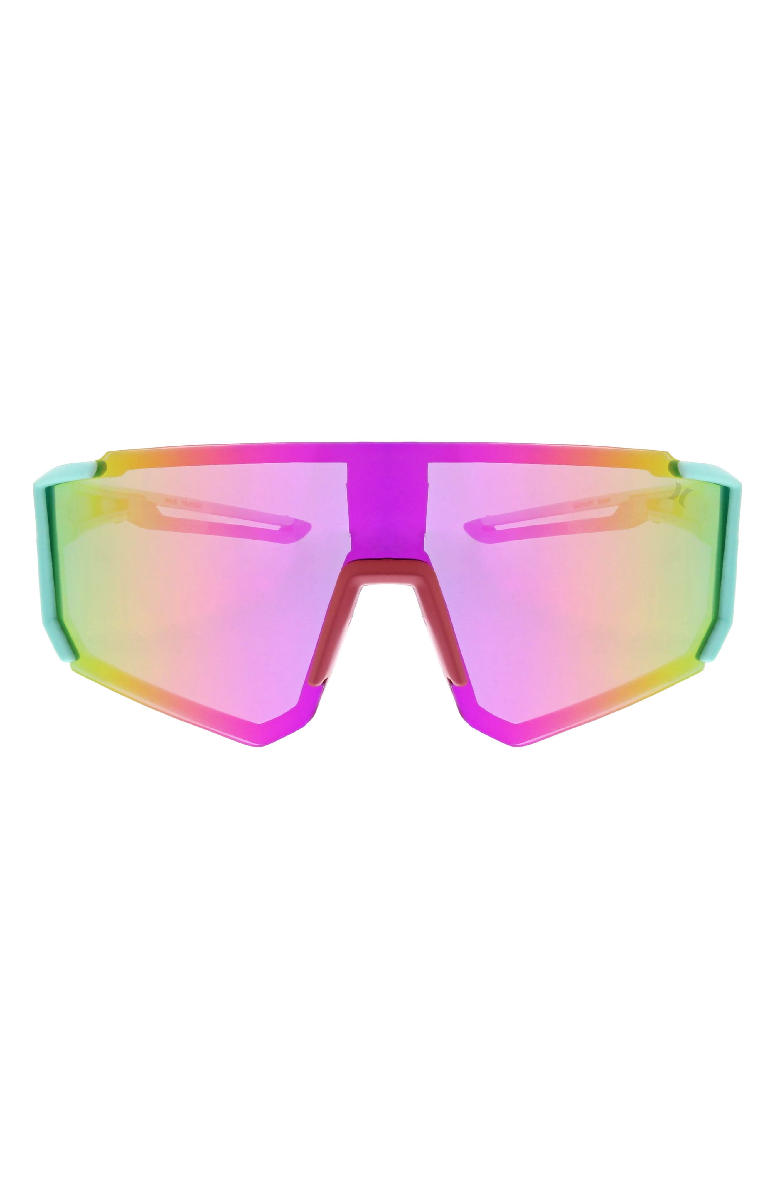Hurley Semi Rim Polarized Shield Sunglasses