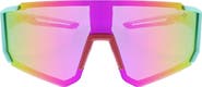 Hurley Semi Rim Polarized Shield Sunglasses