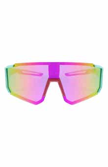 Hurley Semi Rim Polarized Shield Sunglasses