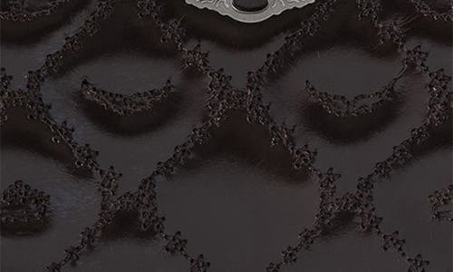 Zadig & Voltaire Vintage Monogram Quilted Leather Zip Card Case In Brown