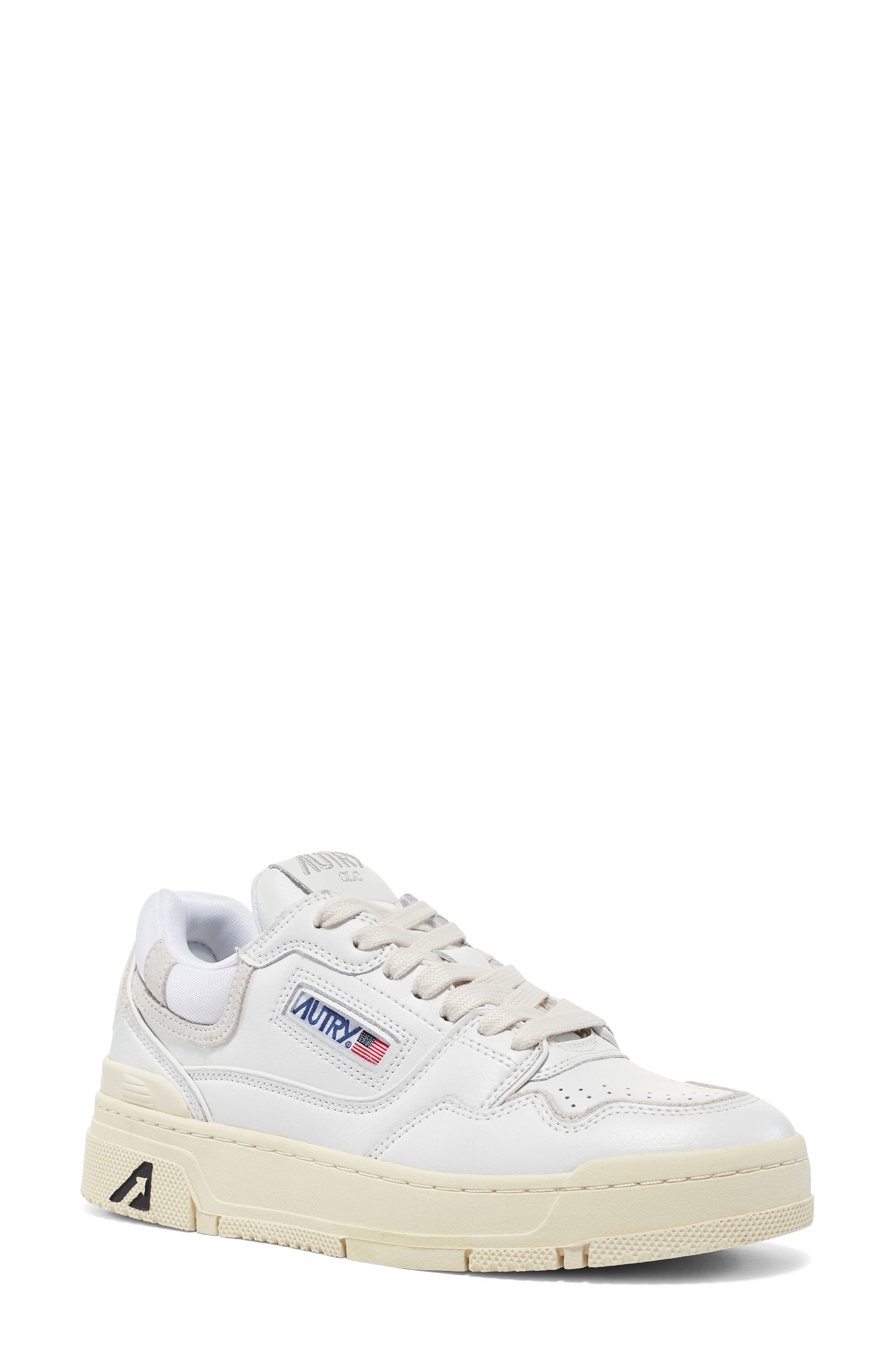 CLC Mixed Media Low Top Sneaker, Main, color, WHITE MULTI