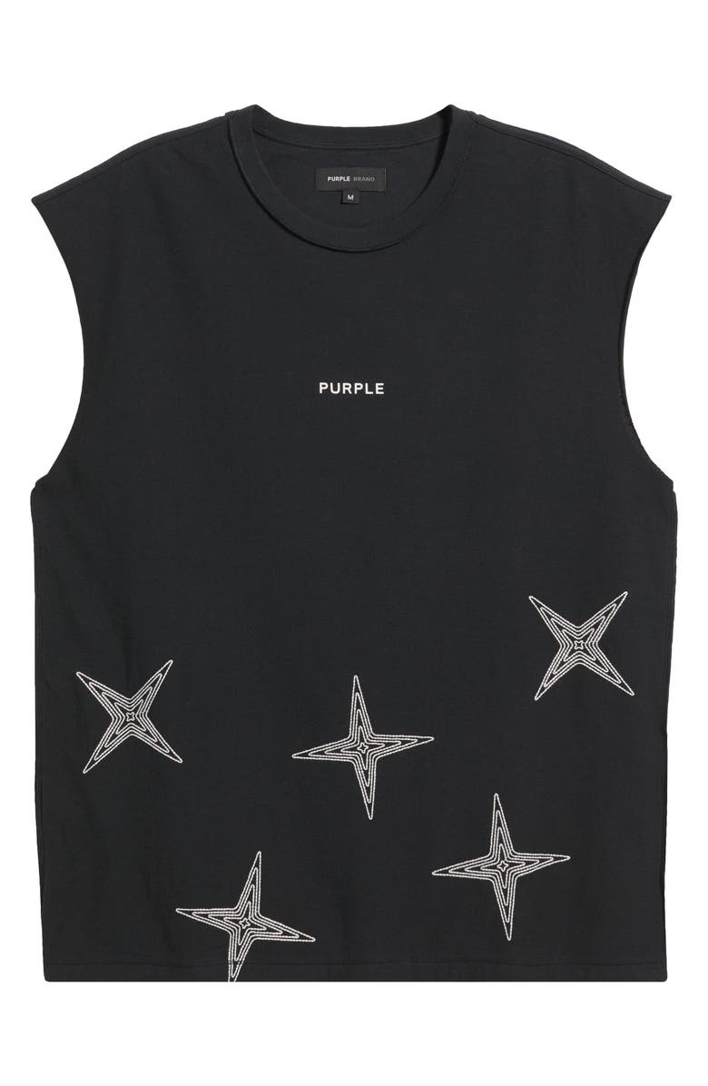 PURPLE BRAND Textured Cotton Jersey Tank, Main, color,