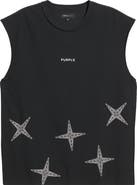 PURPLE BRAND Textured Cotton Jersey Tank