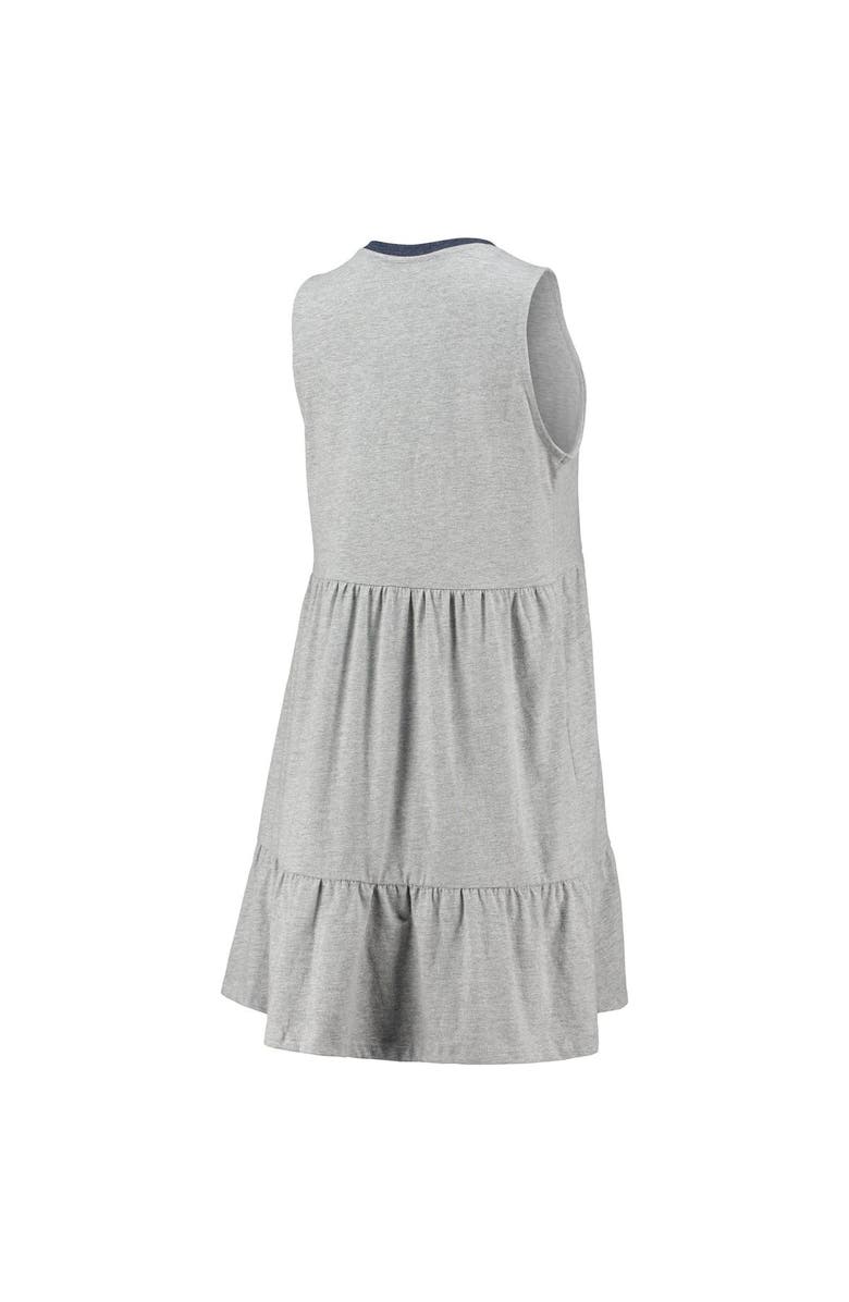 LAUREN JAMES Women's Lauren James Heathered Gray Dallas Cowboys Tiered Dress, Alternate, color, 