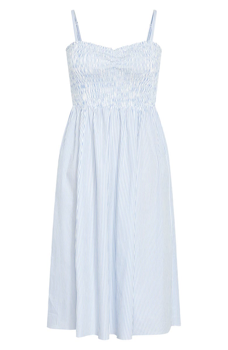 City Chic Vacation Stripe Sleeveless Maxi Dress, Alternate, color, Blue Stripe