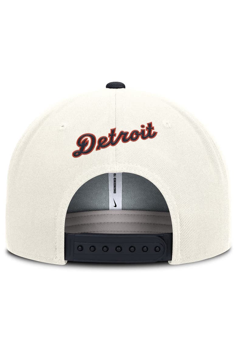 Men's Nike Cream/Navy Detroit Tigers Cooperstown Pro Dri-FIT Snapback Hat, Alternate, color, Cream